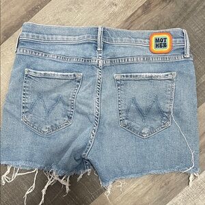 Mother Dutchie Frey Denim Shorts
